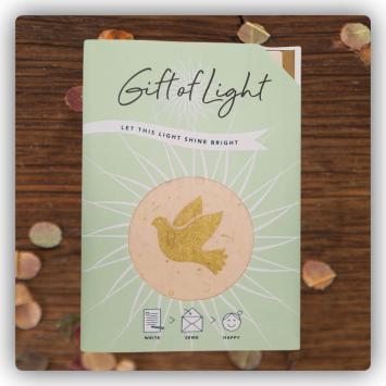 Geschenklichtje 03 Duif